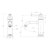 Phoenix Tapware Cromford Basin Mixer