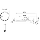 Phoenix Tapware NX Iko Hand-held Shower Head