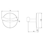 Phoenix Tapware Festival Brass Robe Hook