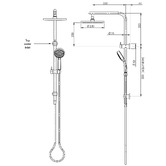 Phoenix Tapware Vivid Slimline Twin Shower