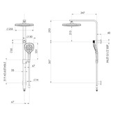 Phoenix Tapware Nuage Twin Shower