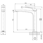 Phoenix Tapware Rush Tall Basin Mixer