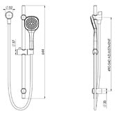Phoenix Tapware Teva Rail Shower