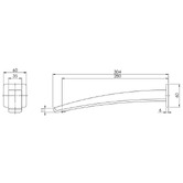 Phoenix Tapware Rush Basin Spout