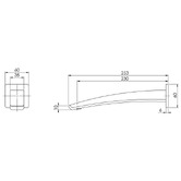 Phoenix Tapware Rush Basin Spout
