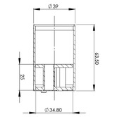 Phoenix Tapware Shower Mixer 39mm Body Extension 25mm