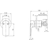 Phoenix Tapware Subi Shower Mixer