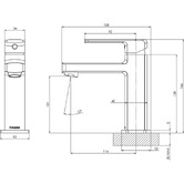 Phoenix Tapware Teva Basin Mixer