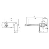 Phoenix Tapware Subi Basin/Bath Mixer Set