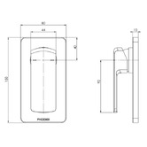 Phoenix Tapware Teva Shower Mixer Trim Kit Only