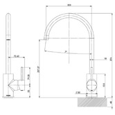 Phoenix Tapware Pina Gooseneck Sink Mixer