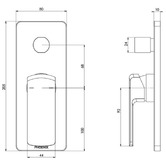 Phoenix Tapware Teva Mixer Diverter Trim Kit