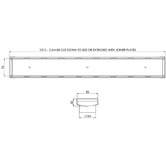 Phoenix Tapware Phoenix V 75mm Tile Insert Linear Shower Grate Kit with 65mm Outlet