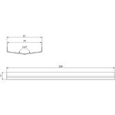 Phoenix Tapware Phoenix V Stainless Steel Linear Shower Grate Joiner Plate