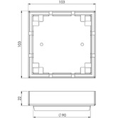 Phoenix Tapware Phoenix Stainless Steel Tile Insert Floor Waste with 90mm Outlet
