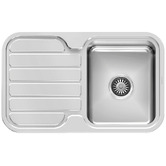 Phoenix Tapware 1000 Series Single Topmount Kitchen Sink with Drainer