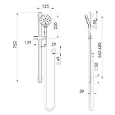 Phoenix Tapware Oxley Rail Shower