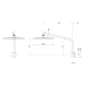Phoenix Tapware Ormond 250mm Shower Arm &amp; Head