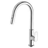 Phoenix Tapware Nuage Gooseneck Pull Out Kitchen Sink Mixer