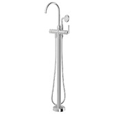 Phoenix Tapware Cromford Floor Mounted Bath Mixer with Hand-Held Shower