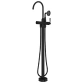 Phoenix Tapware Cromford Floor Mounted Bath Mixer with Hand-Held Shower