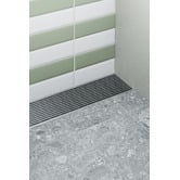 Phoenix Tapware Phoenix V Linear HG 100mm Stainless Steel Linear Shower Grate with 90mm Outlet