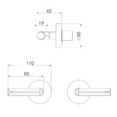 Phoenix Tapware Vivid Slimline Plus Wall Top Assembly