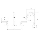 Phoenix Tapware Vivid Slimline Plus Basin Tap Set