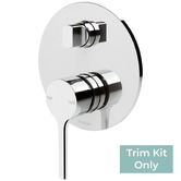 Phoenix Tapware Vivid Slimline Oval Shower/Bath Wall Mixer with Diverter Trim Kit Only