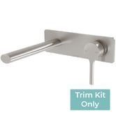Phoenix Tapware Vivid Slimline Oval Bath/Basin Wall Mixer Set Trim Kit Only