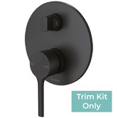 Phoenix Tapware Vivid Slimline Oval Shower/Bath Wall Mixer with Diverter Trim Kit Only