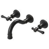 Phoenix Tapware Nostalgia 180mm Shepherds Crook Bath/Basin Wall Tap Set