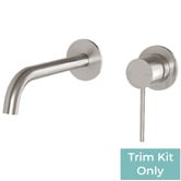 Phoenix Tapware Vivid Slimline 175mm Pin Lever Bath/Basin Wall Mixer Set Trim Kit Only
