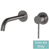 Phoenix Tapware Vivid Slimline 175mm Pin Lever Bath/Basin Wall Mixer Set Trim Kit Only