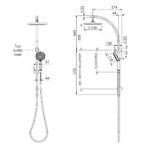 Phoenix Tapware Vivid Twin Rail Shower