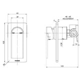 Phoenix Tapware Teel Shower/Bath Wall Mixer