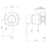 Phoenix Tapware Lexi MKII Shower/Bath Wall Mixer