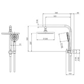 Phoenix Tapware Vivid Slimline Twin Shower