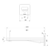 Phoenix Tapware Radii 200mm Chrome Basin Spout