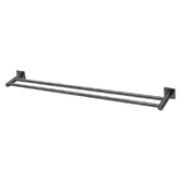 Phoenix Tapware Square Radii Double Bar Brass Towel Rail