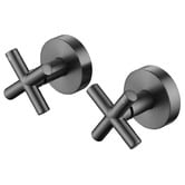 Phoenix Tapware Ivy 100mm Shower with Retrofit Cross Handle Taps &amp; Spout Package