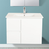 Nueva Bathware 75cm Bianca Right-Hand Door Wall Mounted Vanity with Basin