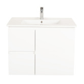 Nueva Bathware 75cm Bianca Right-Hand Door Wall Mounted Vanity with Basin