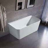 Nueva Bathware Fortuna 1500mm Back-To-Wall Acrylic Thin Edge Bath