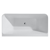 Nueva Bathware Fortuna 1500mm Back-To-Wall Acrylic Thin Edge Bath