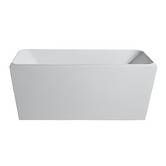 Nueva Bathware Fortuna 1500mm Back-To-Wall Acrylic Thin Edge Bath