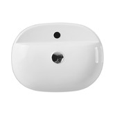 Nueva Bathware 500mm x 380mm Evea Oval Counter Top Ceramic Basin with Tap Landing