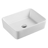 Nueva Bathware Qtro Rectangular Counter Top Ceramic Basin