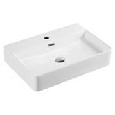 Nueva Bathware Nueva 430mm Rectangular Ceramic Wall-Hung Basin With Overflow