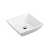 Nueva Bathware Nueva 410mm Open Square Counter Top Ceramic Basin
